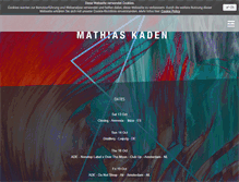 Tablet Screenshot of mathiaskaden.com